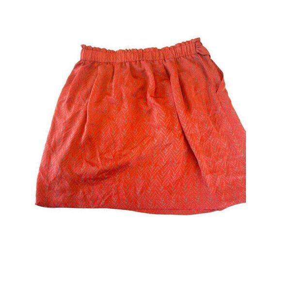 Banana Republic Red Chevron Print Mini Skirt Sz M EUC Summer Style, Preppy - Picture 2 of 10